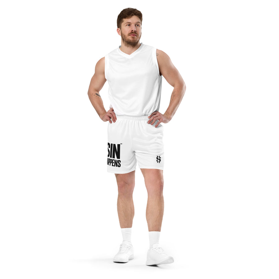 sin happens.™ mesh shorts