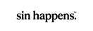 sin happens. wordmark black